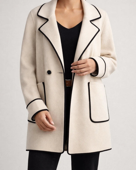 Fall and Winter New Fashion Women's Temperament Suit Collar Double-sided Tweed Jacket | JRSEE:55481f7a-3b36-4158-b055-1383c4780e18