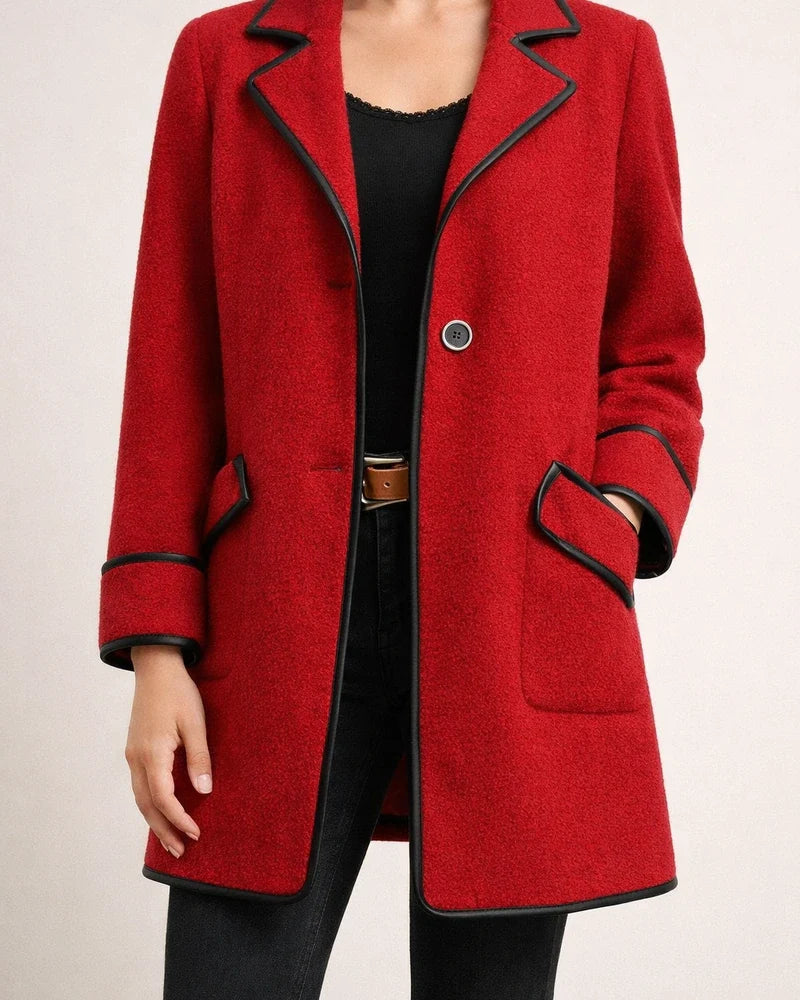Fall and Winter New Fashion Women's Temperament Suit Collar Double-sided Tweed Jacket | JRSEE:84117cd0-2725-46e1-b364-bc5074b1eea5
