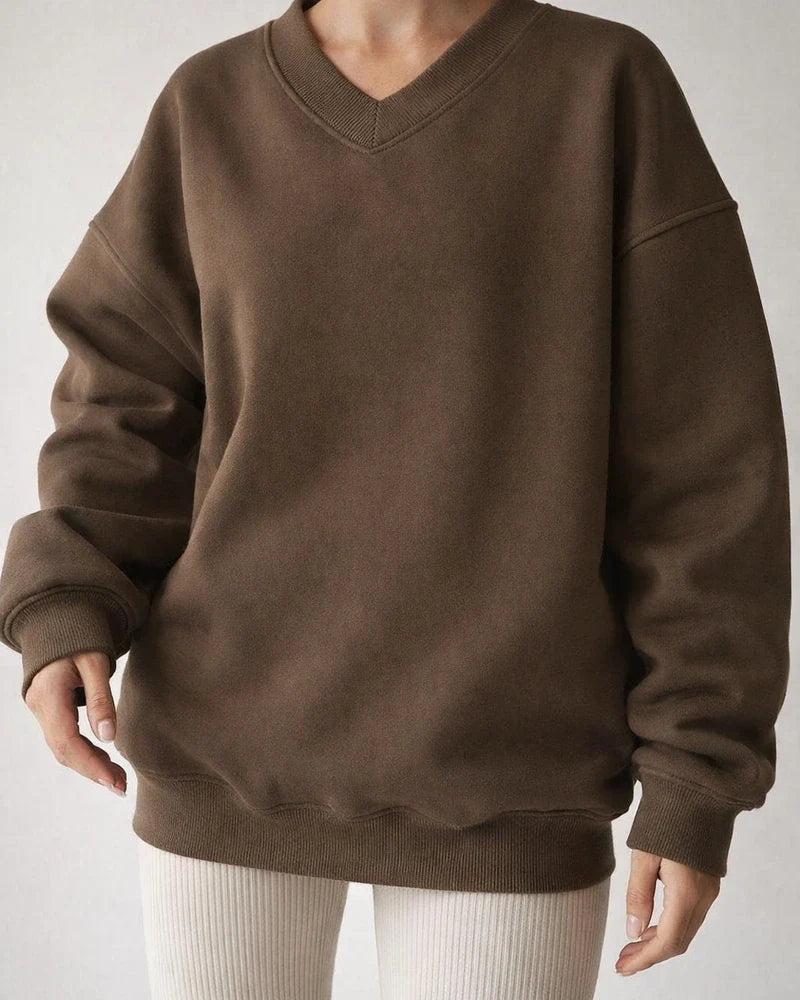 Fall New Arrival Casual Women's Solid Color Long Sleeve Crew Neck Sweatshirt Loose-Fit Sweatshirt | JRSEE:98204a69-05d3-4690-ba81-b897cc190a65