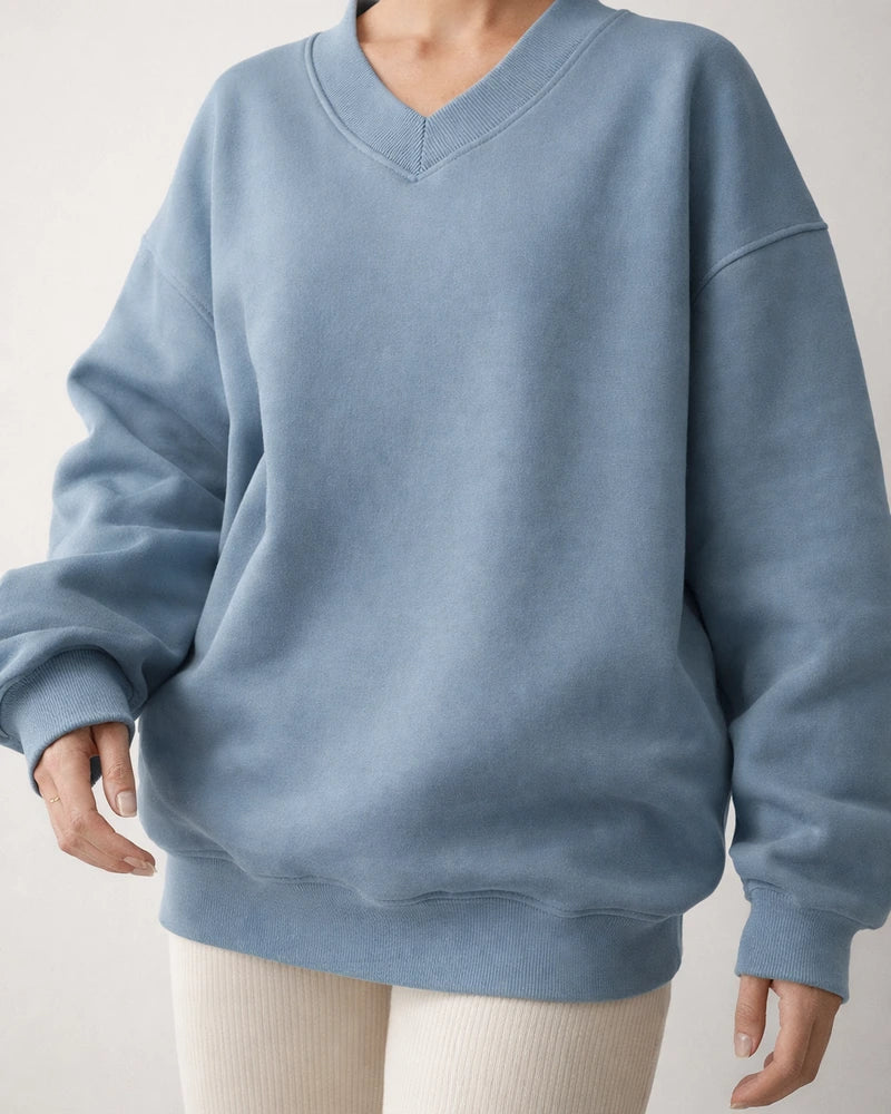 Fall New Arrival Casual Women's Solid Color Long Sleeve Crew Neck Sweatshirt Loose-Fit Sweatshirt | JRSEE:5a6da0a6-e9d3-47b2-842e-1ff802e02744