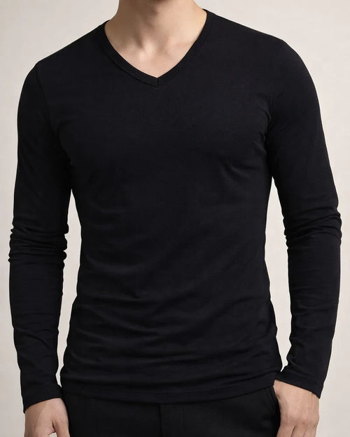 Fall New Arrival Color Long Sleeve T-Shirt Men's Fitted Crew Neck Slim-Fit Base Layer Versatile T-Shirt Top | JRSEE:a94211ff-6d73-4703-ae3f-067fb1997425