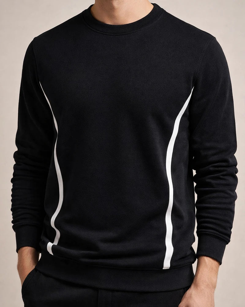 Fall New Arrival Men's Long Sleeve Casual Slim-Fit Crew Neck Sports Sweatshirt | JRSEE:cfd73a01-7777-4cd8-9a2c-26bd732ea274