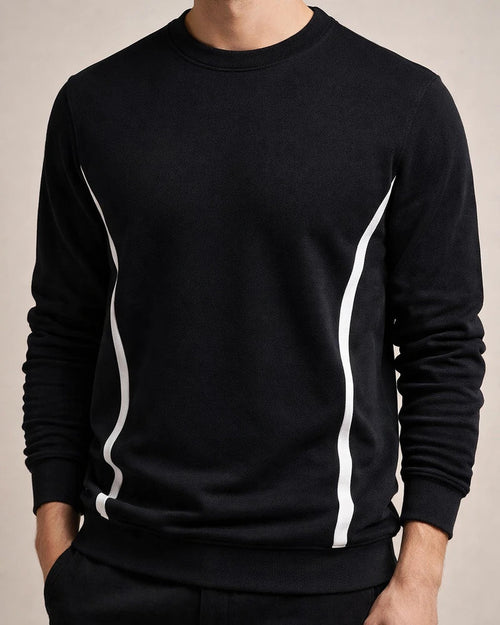 Fall New Arrival Men's Long Sleeve Casual Slim-Fit Crew Neck Sports Sweatshirt | JRSEE:cfd73a01-7777-4cd8-9a2c-26bd732ea274
