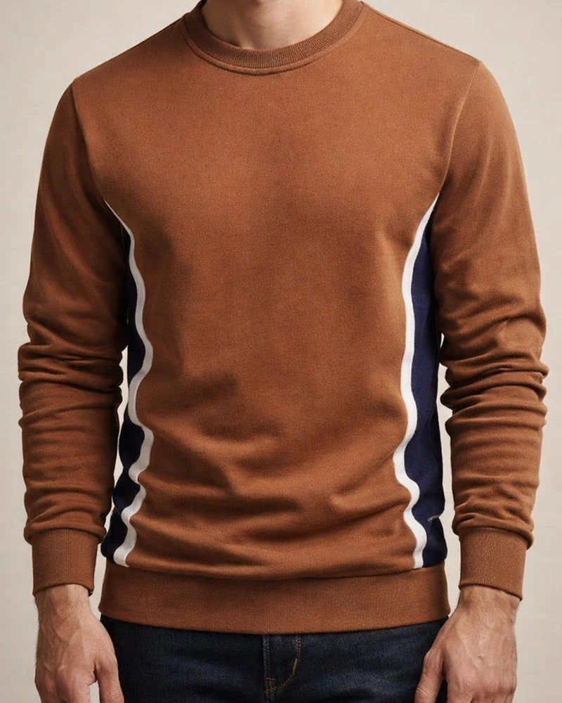 Fall New Arrival Men's Long Sleeve Casual Slim-Fit Crew Neck Sports Sweatshirt | JRSEE:59995177-bca3-4e23-911b-eb3502488823