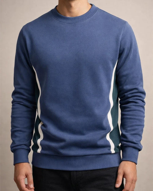 Fall New Arrival Men's Long Sleeve Casual Slim-Fit Crew Neck Sports Sweatshirt | JRSEE:c69524cf-1e95-4e18-b6bd-f7e4d0253d20