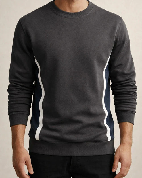 Fall New Arrival Men's Long Sleeve Casual Slim-Fit Crew Neck Sports Sweatshirt | JRSEE:812f89d8-40fb-428c-b67a-dcdf3ee50ddb