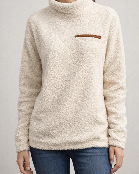 Fall New Arrival Women's Fashion Sweater with Zipper and High Neck Base Layer Top | JRSEE:74f0d0c1-b146-471d-82d9-b7f3c3032cf7