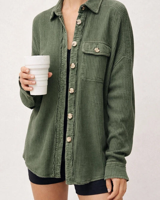 Fall New Jacket Fashion Casual Lapel Single-breasted Pocket Splicing Irregular Loose Type Casual Wind Jacket | JRSEE:19570757-2d39-4676-bff4-fd7fa976c2cf