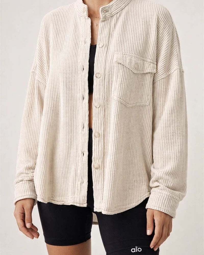 Fall New Jacket Fashion Casual Lapel Single-breasted Pocket Splicing Irregular Loose Type Casual Wind Jacket | JRSEE:a654b24d-6485-4a1c-b699-550b0ef77ec3