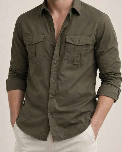 Fall New Long-sleeved Shirts in Europe and The United States Men's Lapel Shirts | JRSEE:cfccd5e2-8263-404d-b1f2-b3a3d030b31b