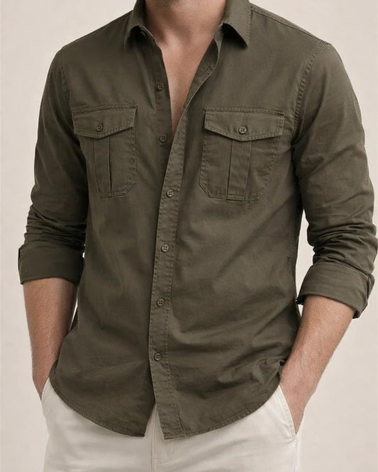 Fall New Long-sleeved Shirts in Europe and The United States Men's Lapel Shirts | JRSEE:cfccd5e2-8263-404d-b1f2-b3a3d030b31b