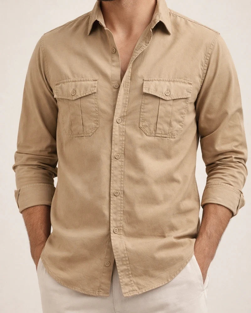 Fall New Long-sleeved Shirts in Europe and The United States Men's Lapel Shirts | JRSEE:3a7872a2-6d76-457d-97fc-98cf43079c6e