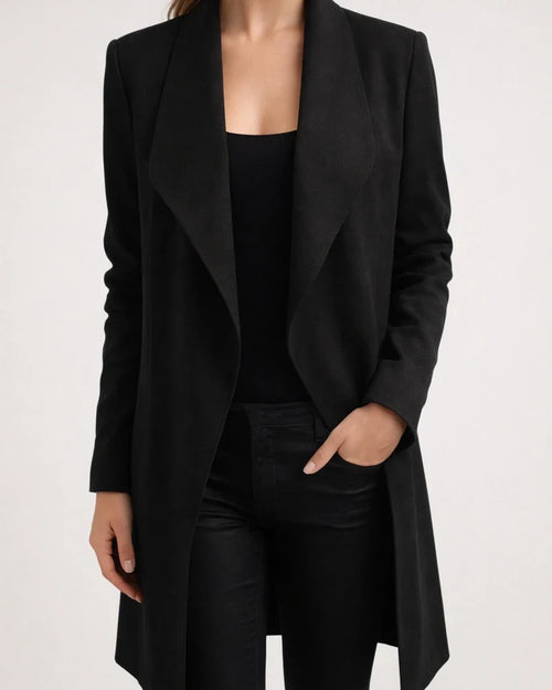 Fall/Winter New Arrival Fashion Women's Lapel Solid Color Wool Coat Mid-Length | JRSEE:01079276-9a44-469b-b79b-0806095dc7c5