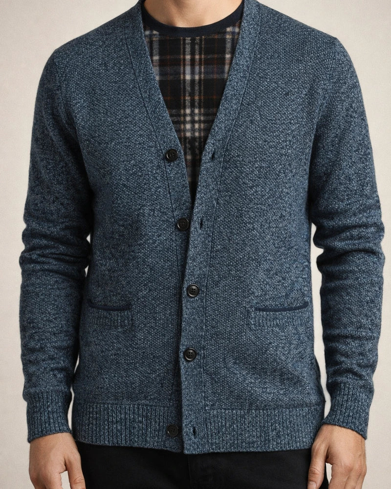 Fall/Winter New Arrival Trendy Casual Heavyweight V-Neck Men's Knit Cardigan Jacket | JRSEE:9060c0eb-aa76-4643-9238-883474338351