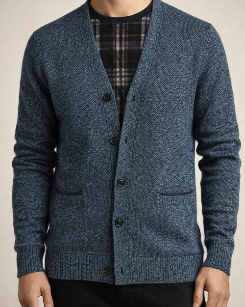 Fall/Winter New Arrival Trendy Casual Heavyweight V-Neck Men's Knit Cardigan Jacket | JRSEE:9060c0eb-aa76-4643-9238-883474338351