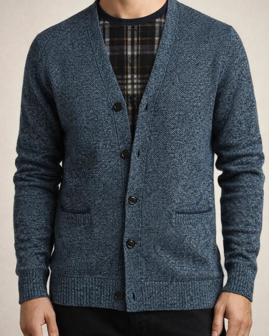 Fall/Winter New Arrival Trendy Casual Heavyweight V-Neck Men's Knit Cardigan Jacket | JRSEE:9060c0eb-aa76-4643-9238-883474338351