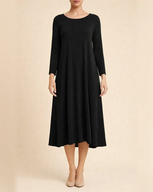 Fall/Winter New Arrival Women's Solid Color Knit Curved Hem Loose Dress | JRSEE:1292bdca-9908-4892-9e8b-bc54fd401be4