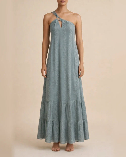 Fashion Neck Hanging Three-dimensional Flower Cake Long Dress | JRSEE:d7e5eb3e-c7fc-4ea9-a2ae-a1010c851397