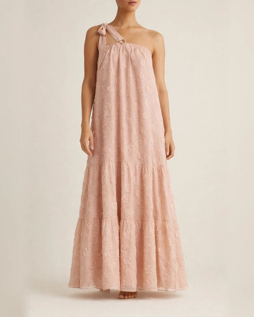 Fashion Neck Hanging Three-dimensional Flower Cake Long Dress | JRSEE:ce2e0c3d-9d1e-4c05-8b6c-73c7173e7a23