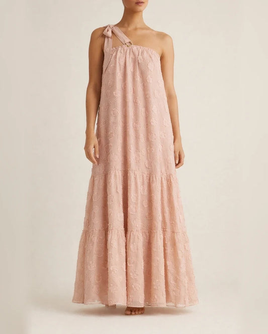 Fashion Neck Hanging Three-dimensional Flower Cake Long Dress | JRSEE:ce2e0c3d-9d1e-4c05-8b6c-73c7173e7a23