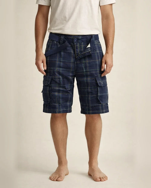 Fashion Plaid Printed Work Shorts Men's Summer New Casual Five-minute Pants | JRSEE:d6dc9900-47cc-474c-b80b-6c0e98c903f7
