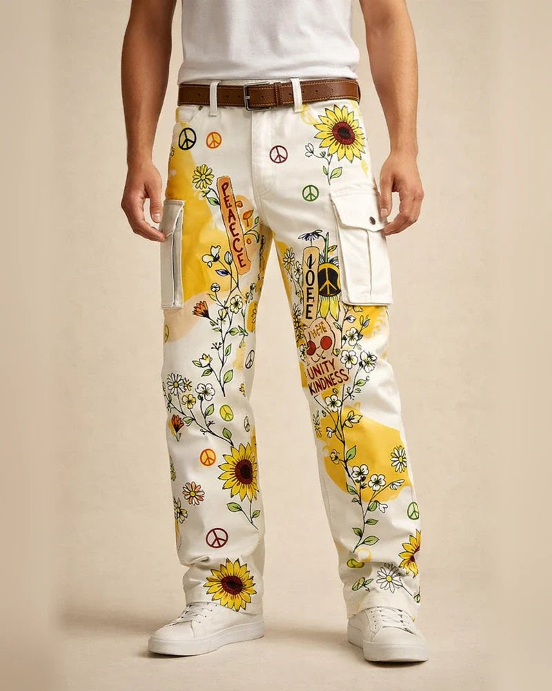 Fashionable Men's Long Pants: Retro Workwear Pants with 3D Print | JRSEE:199ef9ef-5220-4b38-9192-cfb2822b6fd4