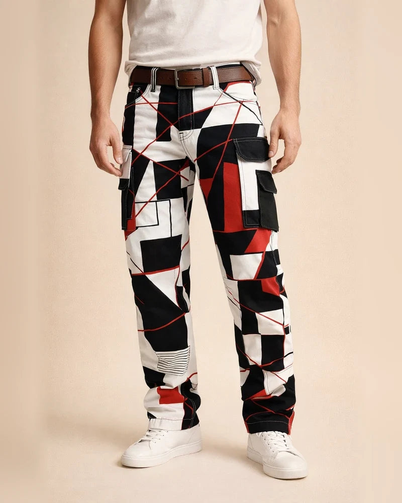 Fashionable Men's Long Pants: Retro Workwear Pants with 3D Print | JRSEE:e5bf6ba0-c966-47d3-95b0-f07c8d2d75af