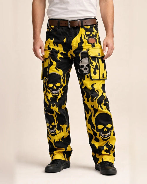 Fashionable Men's Pants New Retro Workwear Pants with 3D Print | JRSEE:bbe32264-9d3f-41fa-ad78-a9199ef6493e
