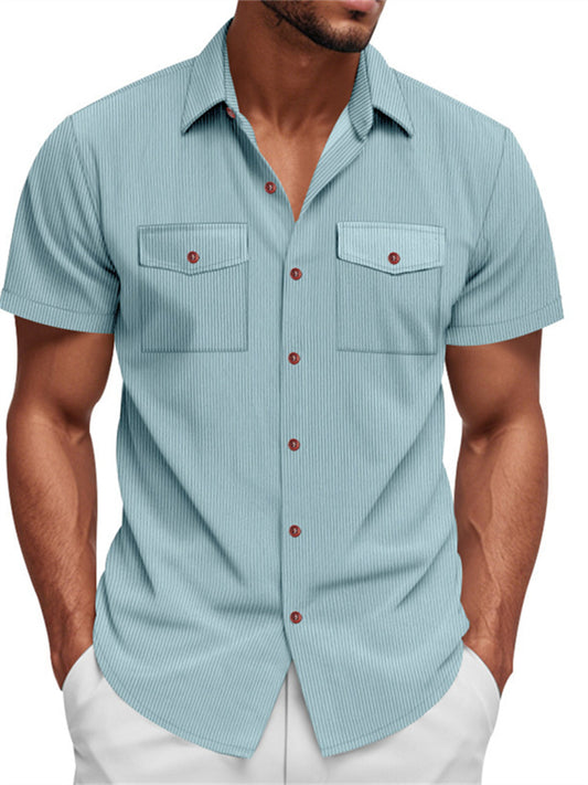New Arrival American-Style Men's Casual Loose-Fit Corduroy Work Shirt