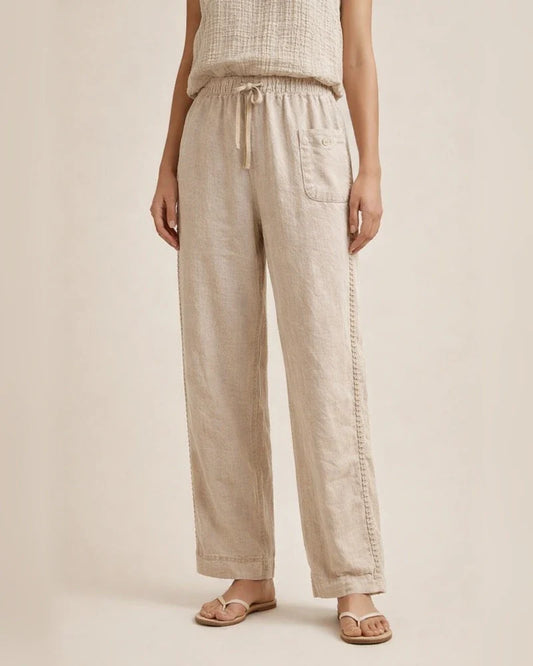 Female Summer New Casual Lace Hollow Splicing Cotton Nine-minute Pants | JRSEE:b232c1ba-200d-41cf-aae3-0eac49453ca0