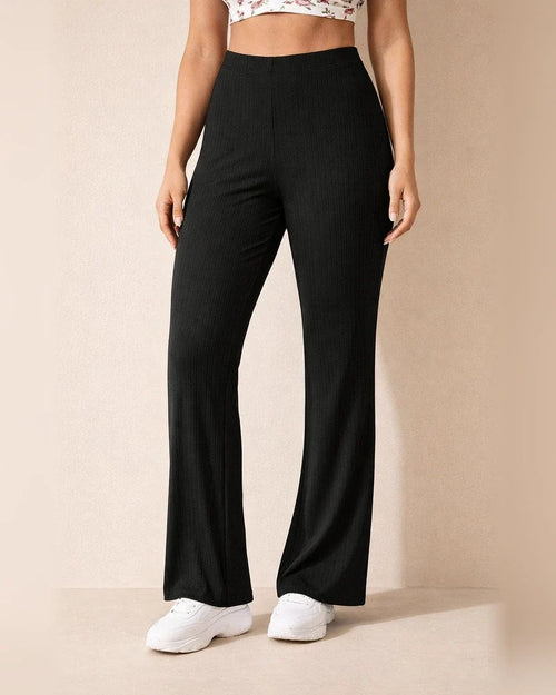 Flared High-waisted Yoga Pants Summer New Women's Casual Knit Sports Pants | JRSEE:bc2a1cfc-9b63-4eb7-89d3-1491989276e5
