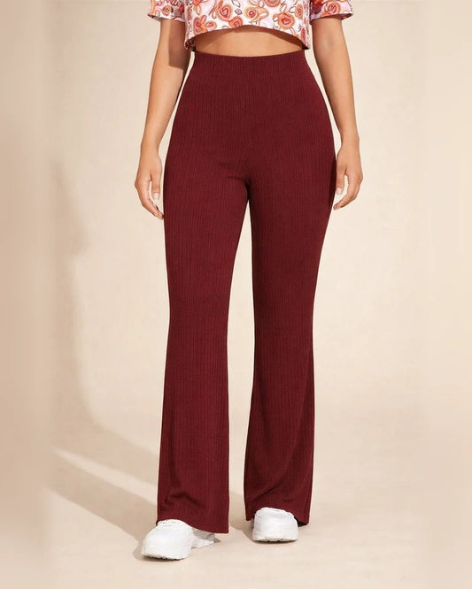 Flared High-waisted Yoga Pants Summer New Women's Casual Knit Sports Pants | JRSEE:fe4044cd-f2e5-4270-8739-b0a7ef71ab75