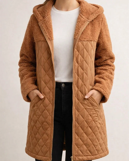 Flash Velvet Fall and Winter New Women's Loose Hooded Zipper Plush Coat Jacket | JRSEE:f6fe0f5b-0b8f-4483-93ef-b6bb6ae5fa5e