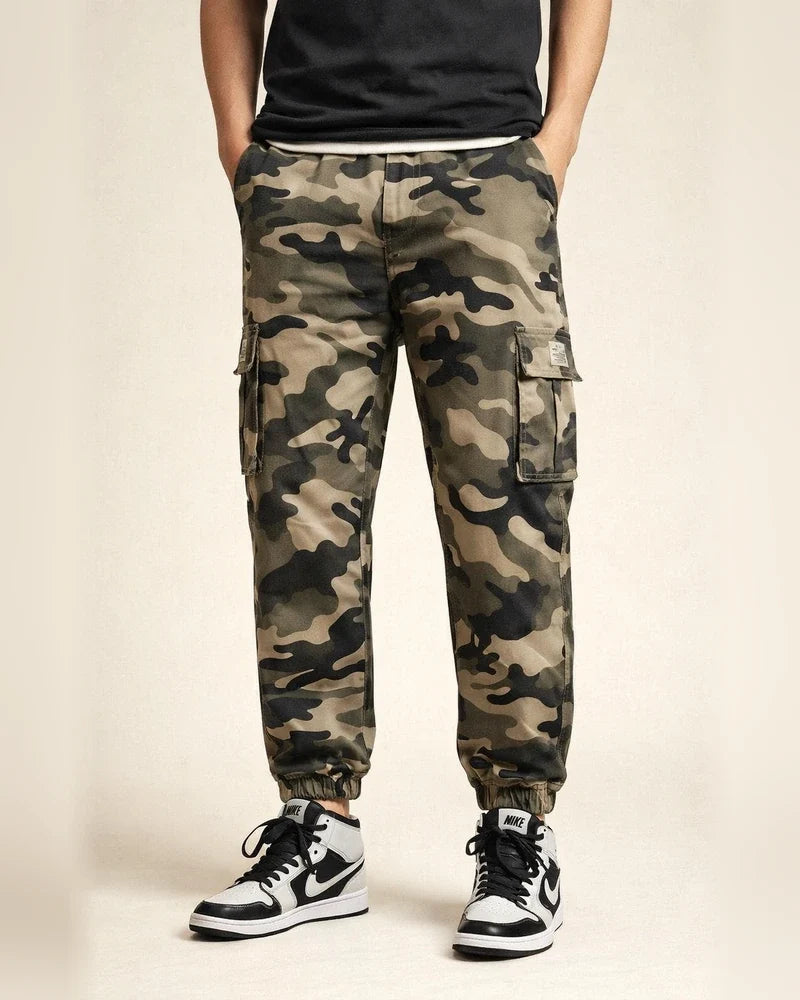 Geometric Pattern Men's Printed Cashew Flower Harem Pants Four Seasons Loose High Street Small Feet Multi-pocket Work Pants Male | JRSEE:3bce1728-181e-48c9-9c62-685a8b534af1