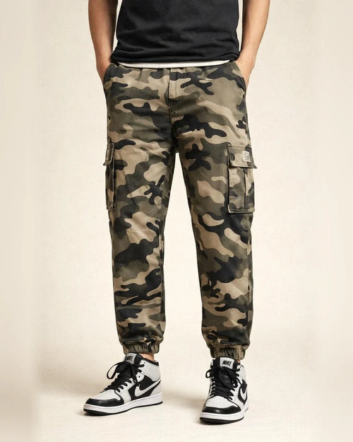 Geometric Pattern Men's Printed Cashew Flower Harem Pants Four Seasons Loose High Street Small Feet Multi-pocket Work Pants Male | JRSEE:3bce1728-181e-48c9-9c62-685a8b534af1