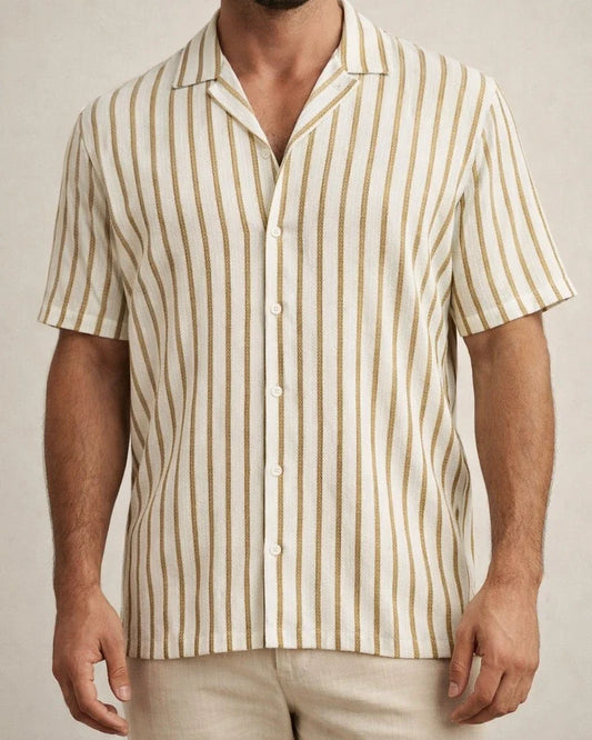 Geometric Stripe 3D Digital Printing Summer Men's Casual Vacation Short Sleeve Shirt | JRSEE:1735aff0-09e6-4cfa-bb51-2d3e9c65aa90