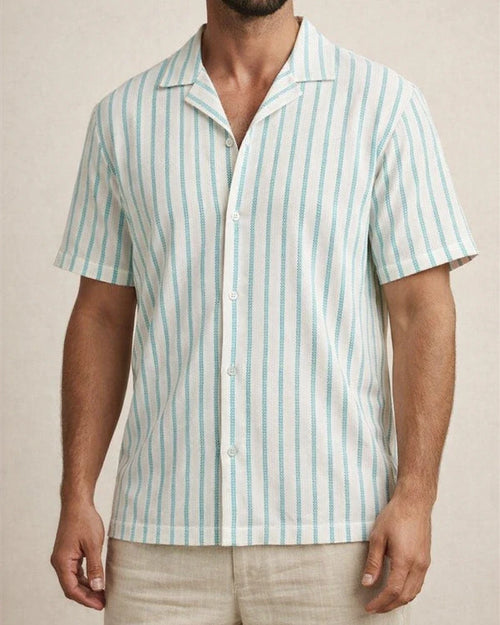 Geometric Stripe 3D Digital Printing Summer Men's Casual Vacation Short Sleeve Shirt | JRSEE:a46c5ebf-ddb7-4eed-96f6-c4281bcf4599
