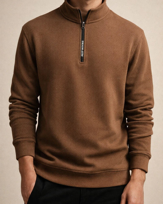Half-zipper Padded Thickened Sweater Men Winter Warm Casual T-shirt Men's Long-sleeved Stand-up Collar Men's Bottoming Shirt Jacket | JRSEE:f4eab840-910a-4cb6-b4e9-325fbb04f2ad
