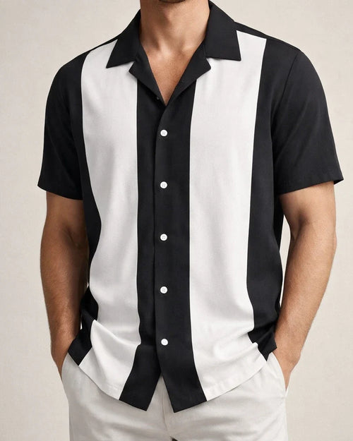 Hawaiian 3D Digital Print Casual Floral Stripe Short-Sleeve Button-Down Shirt | JRSEE:b75681d3-5633-4b9e-80e0-dbdc87030269