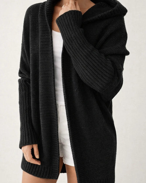 Hooded Bat-shaped Soft Loose Back Stitching Sweater | JRSEE:d1cd0796-5f53-4f1a-aa2f-ea3563921452