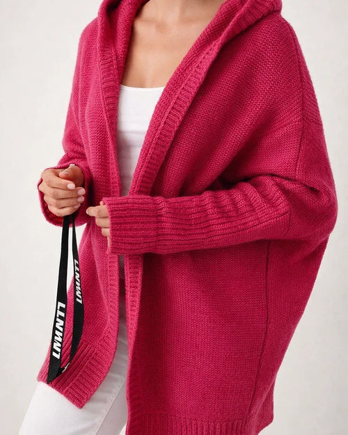 Hooded Bat-shaped Soft Loose Back Stitching Sweater | JRSEE:cbe0104a-b7d5-4c7e-8fdc-11aea0ecc0ae