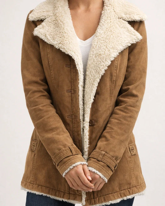 Hot Explosive Models Single Row Multi-button Autumn and Winter Solid Color Loose Type Plush Lapel Medium-length Coat Women's Clothing | JRSEE:048031a4-37d2-4e50-a934-9cb1b956abd1