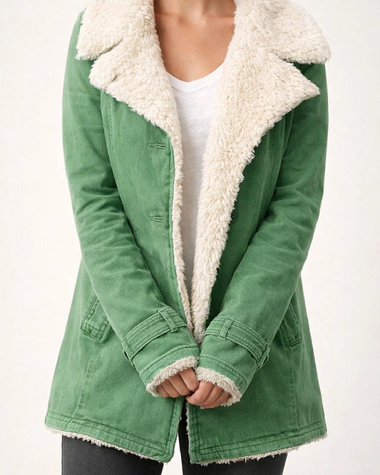 Hot Explosive Models Single Row Multi-button Autumn and Winter Solid Color Loose Type Plush Lapel Medium-length Coat Women's Clothing | JRSEE:72d67e01-3709-48d0-8572-36eac43ad93d