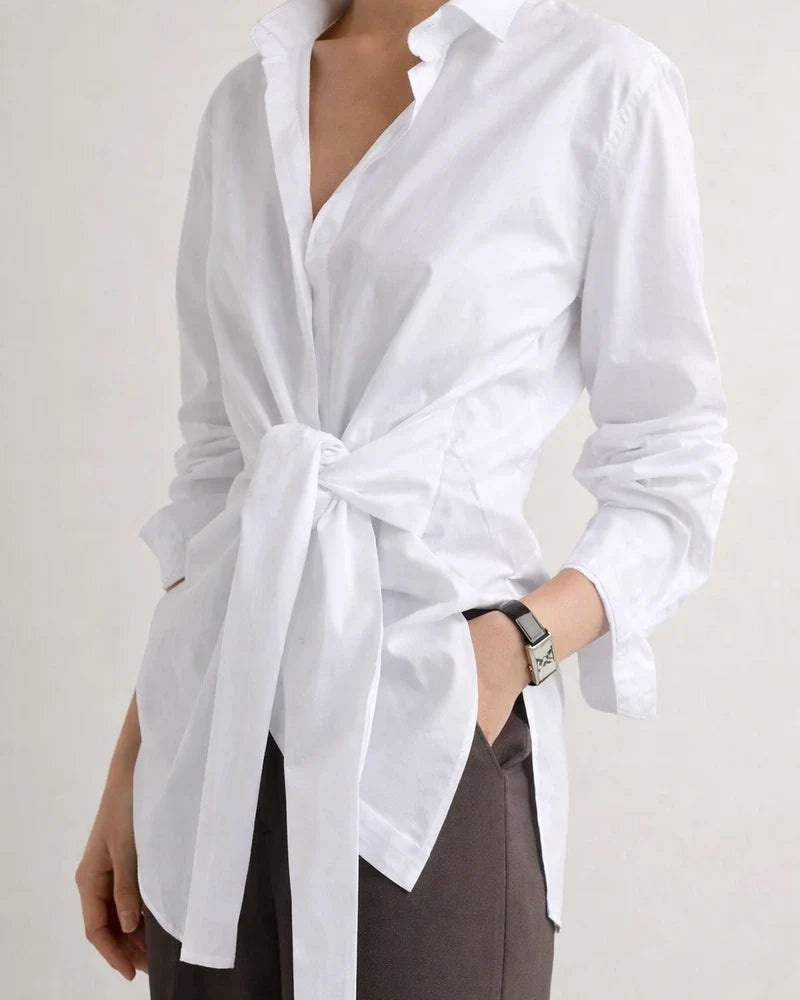 Hot New Explosive Solid Color Loose Lapel Single-breasted Single-breasted Long-sleeved Shirt Temperament Commuter Women's Tops | JRSEE:3f24ff23-421f-4b75-8bb9-30a054870fc4