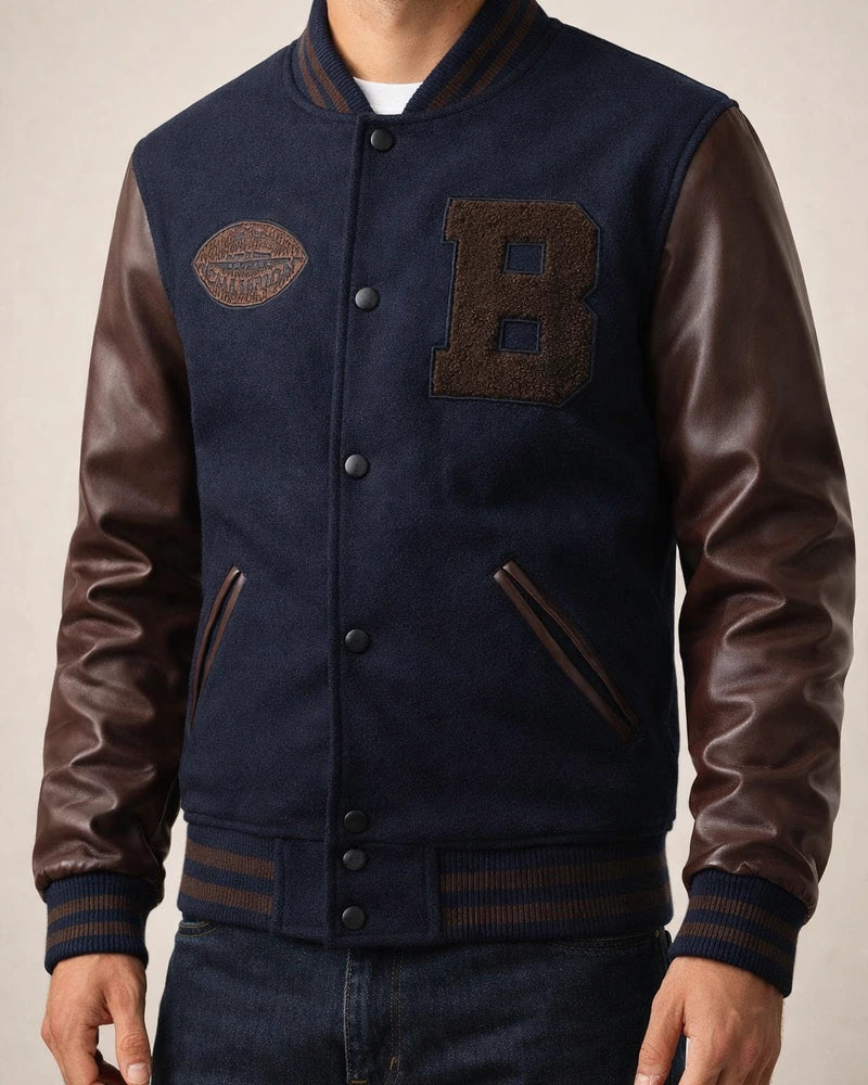 Jacket Men's Fall and Winter Trend of Youth Baseball Suit Jacket Casual Men's Models Embroidery Splicing Men's Clothing | JRSEE:4d02f1d5-3de7-4bce-b4dd-eba814e42bed
