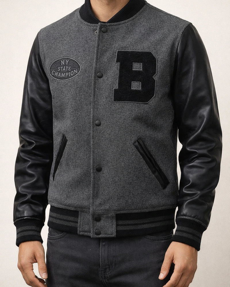 Jacket Men's Fall and Winter Trend of Youth Baseball Suit Jacket Casual Men's Models Embroidery Splicing Men's Clothing | JRSEE:40d1de07-7cae-4ee1-af99-341cd150de38