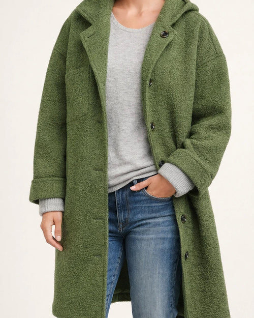 Ladies Solid Color Loose Temperament Commuter Tweed Single Breasted Elegant Wind Jacket Women's | JRSEE:dfaf0262-ac22-481e-9644-c1173301f6a9