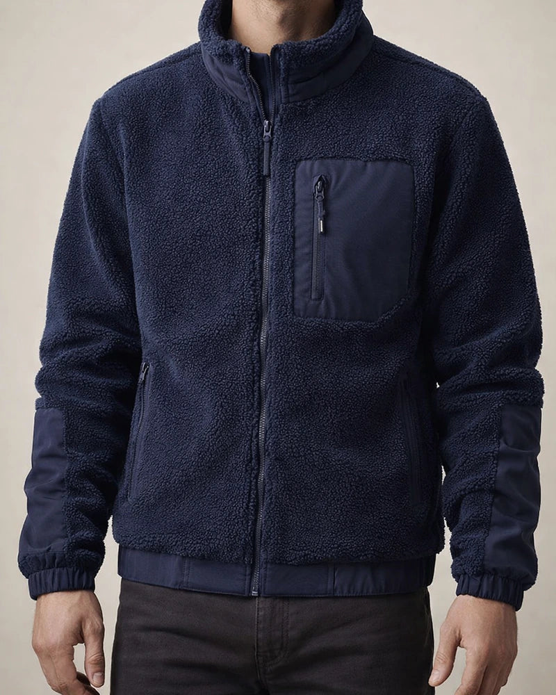Lambswool Jacket Men's Fall and Winter Stand-up Collar Shaker Casual New Jacket Cardigan Outdoor Men's Clothing | JRSEE:5b92bbd1-59ec-40b2-96ab-6d71c29e1223
