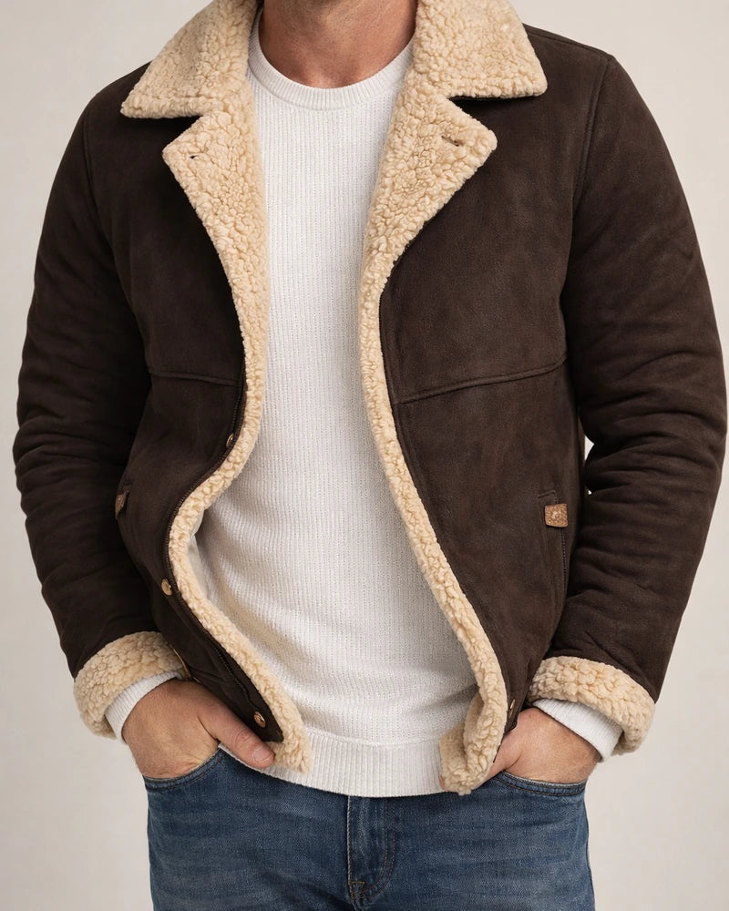 Leather Jacket Winter New Arrival Fashionable Men's Leather and Fur Lined Thickened Jacket | JRSEE:b0f4b14a-3865-4d52-9690-29665aaec7c7