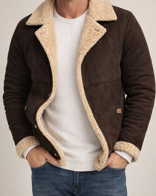 Leather Jacket Winter New Arrival Fashionable Men's Leather and Fur Lined Thickened Jacket | JRSEE:b0f4b14a-3865-4d52-9690-29665aaec7c7